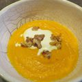 Velouté de carottes au curcuma