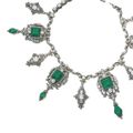 Collection of the Princess Doria Pamphilj. Magnificent Colombian emerald and diamond necklace, circa 1880