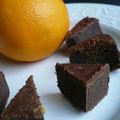 Gâteau chocolat, courge et orange