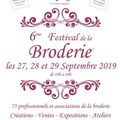 6ème Festival de la BRODERIE -COMPIEGNE