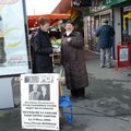 Chantal BAUDON en campagne sur le canton de Cholet III, dans le quartier des Roches/Favreau