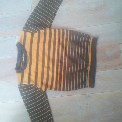 Pull orange/marron