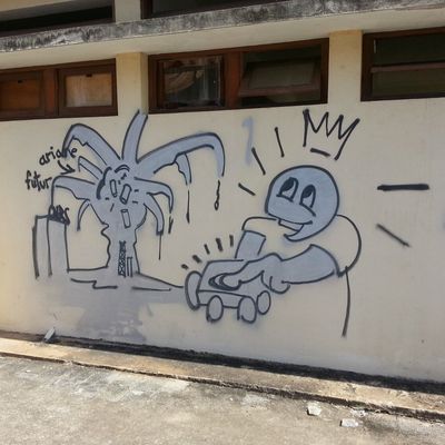 Fresques et tags en Guyane