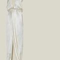 Martin MARGIELA, Spring-Summer 2006. An ivory crepe dress with straps and drape scoop neck at the back
