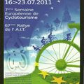 7éme Semaine Européenne de Cyclotourisme : Juillet 2011