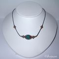 Collier cuivre et malachite