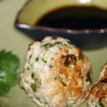 Boulettes de poulet à la coriandre et à la mimolette