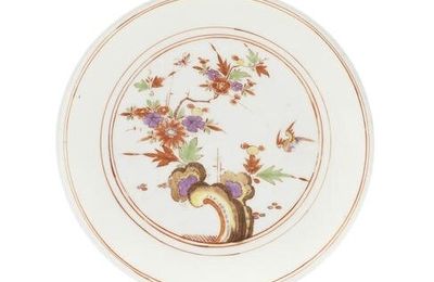 A Meissen saucer, circa 1723-25