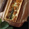 TARTE AUX ASPERGES, CAROTTES & MOZZARELLA 