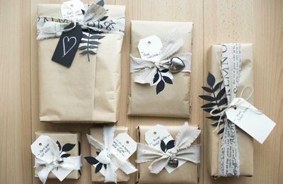De jolis emballages cadeaux ....