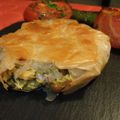 Pastilla marocaine au poulet et au safran. 