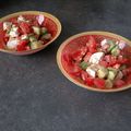 Salade d’avocats, tomates et chèvre