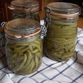 Conserves de haricots verts 