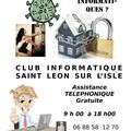 Le Club Informatique de Saint-Léon-sur-l'Isle vous propose son aide