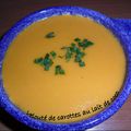 Velouté de carottes au lait de coco