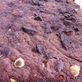 Brownie chocolat noisettes