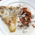 Sandre aux morilles & lardons fumés