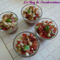 tartare de concombre et tomates