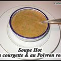 Soupe Hot à la courgette & au poivron rouge