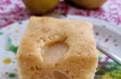 Gâteau moelleux au mascarpone et aux poires