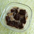 yaourts maison aux biscuits allégés nappés chocolat noir à seulement 130 kcal (diététiques et riches en fibres)