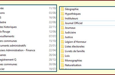 Nos recherches, nos documents et nos classements…