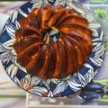 Gâteau au skyr, fraises et pépites de chocolat