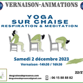 Atelier Yoga sur chaise Respiration et Méditation 
