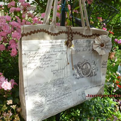 Grand sac cabas shopping