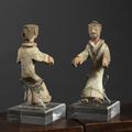 Deux conducteurs de chars, Chine. Dynastie Han (206 BCE – 220 CE)