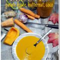 Velouté de patate douce, butternut et coco