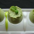 Mousse de petits pois à la menthe