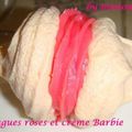Meringue rose et crème barbie