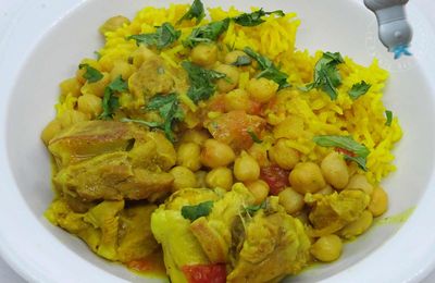 Sauté de dinde au riz jaune