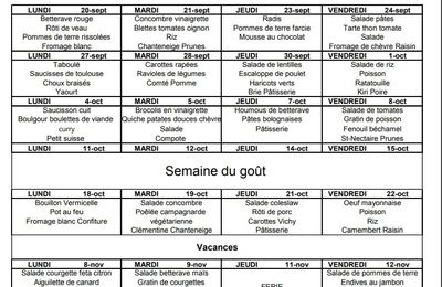 Menus du 20.09.21 au 12.11.21