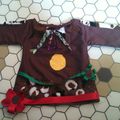 Robe / Tunique marron pour le carnaval