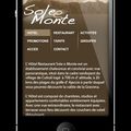 Création du site web mobile de l'hôtel Sole E Monte