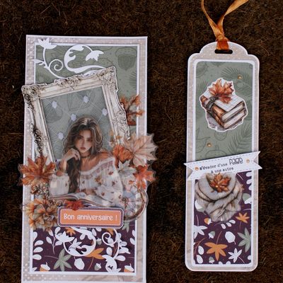 Cartes thèmes automne et lecture