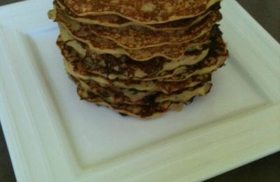 Blinis courgettes-jambon