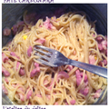 Spaghetti carbonara sans oeuf