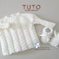 TUTO tricot bébé, tutoriel, Patron layette bb à tricoter pdf