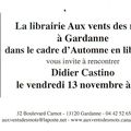 Vendredi 13 novembre