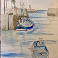 Port Joinville : île d’Yeu (stage carnet de voyage)