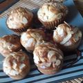 Petits cakes pommes, raisins