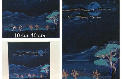 "Dans la nuit", tableau miniature