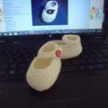 XIII - Chaussons bébé forme "babies" Modèle gratuit.