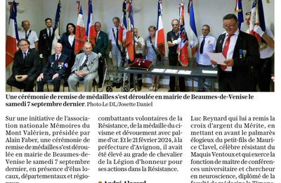 La Résistance: "Sans votre engagement, nous ne serions pas là aujourd'hui"