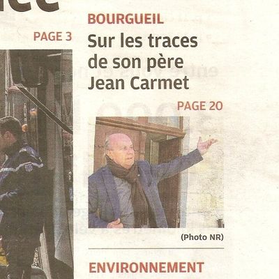 Jean Carmet, 20 ans déjà... Article de presse.