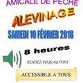 AMICALE DE PECHE : ALEVINAGE LE SAMEDI 10 FEVRIER 