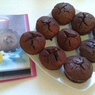 Moelleux au chocolat et beurre de cacahuètes